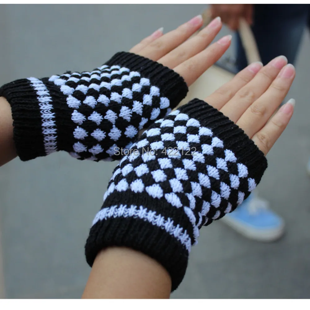 Gift,Fashion high quality autumn winter outdoor warm women touch  knited gloves half / full finger mitten 5pair=10pcs GW46