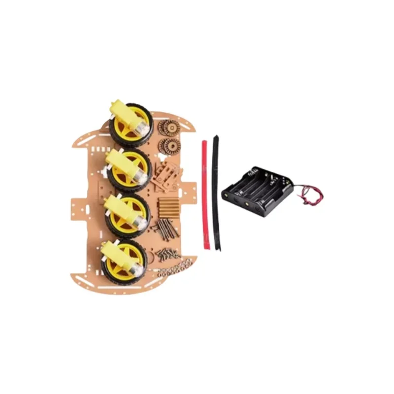 Four Wheel Intelligent Car Chassis Code Disk Speed Measurement/Tracking/Bluetooth Remote Control Car Accessories 4wd Intelligent