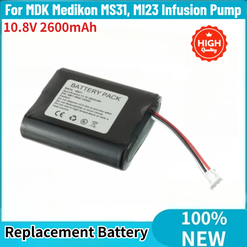 

High Quality Battery 10.8V 2600mAh for MDK Medikon MS31, MI23 Infusion Pump Brand New Replacement Battery
