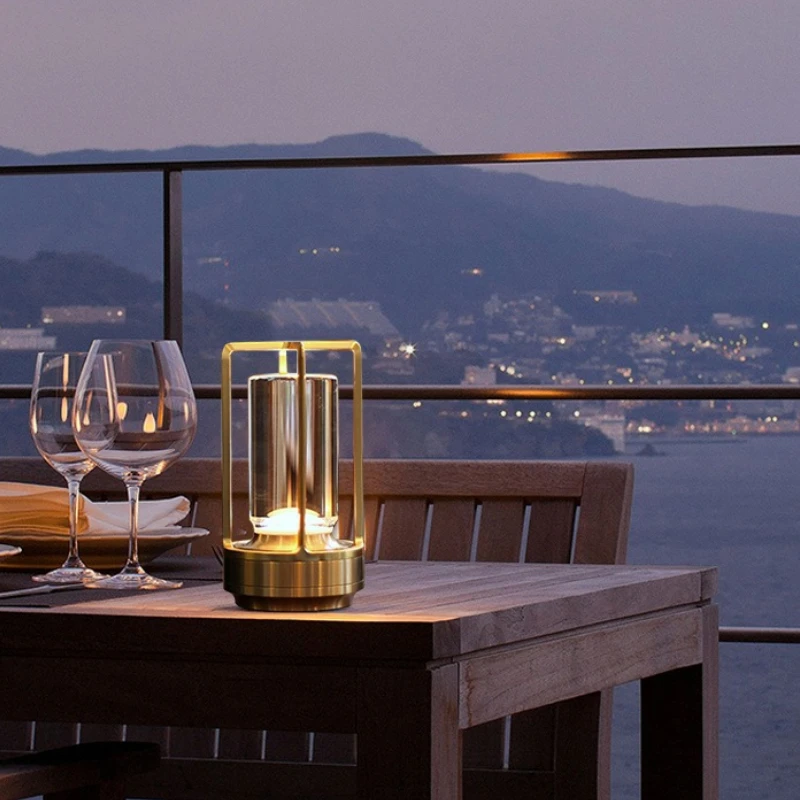 

Restaurant Bedside Decorative Lamp Dining Table Camping Night Creativity Decorative Lamp Hotel Lron Lighting Lámparas MHZSD