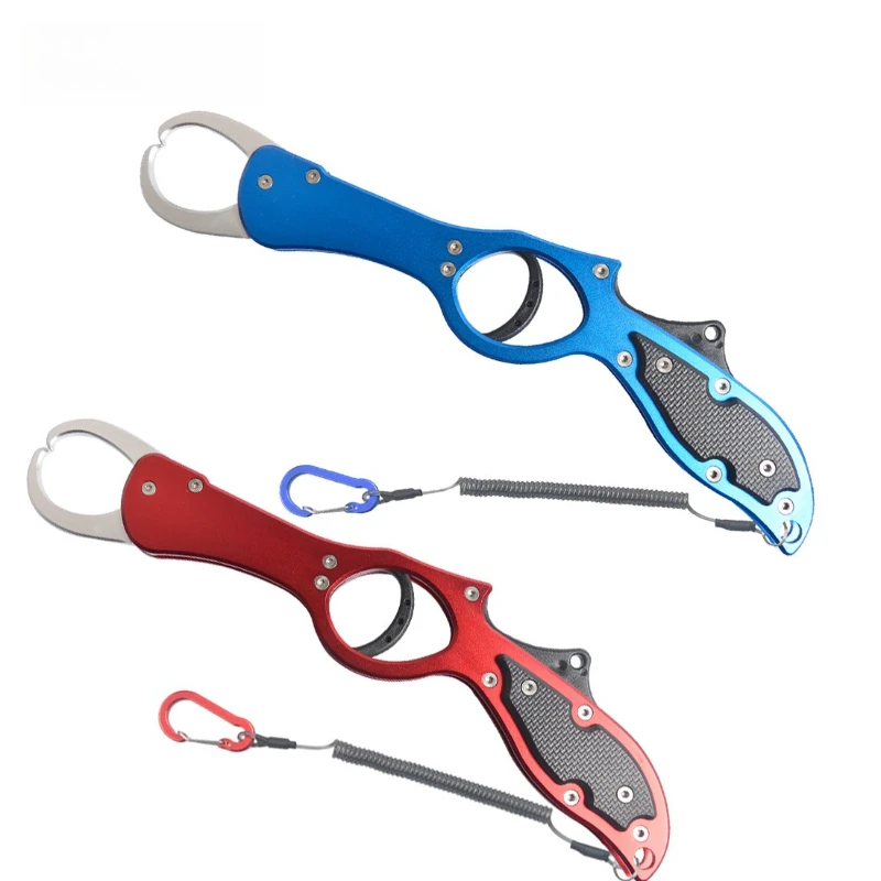 

Portable Aluminum Alloy Fishing Lip Gripper Fish Plier Hand Grip Fishing Grip Hook Gripper with Weight Scale Fishing Accessories