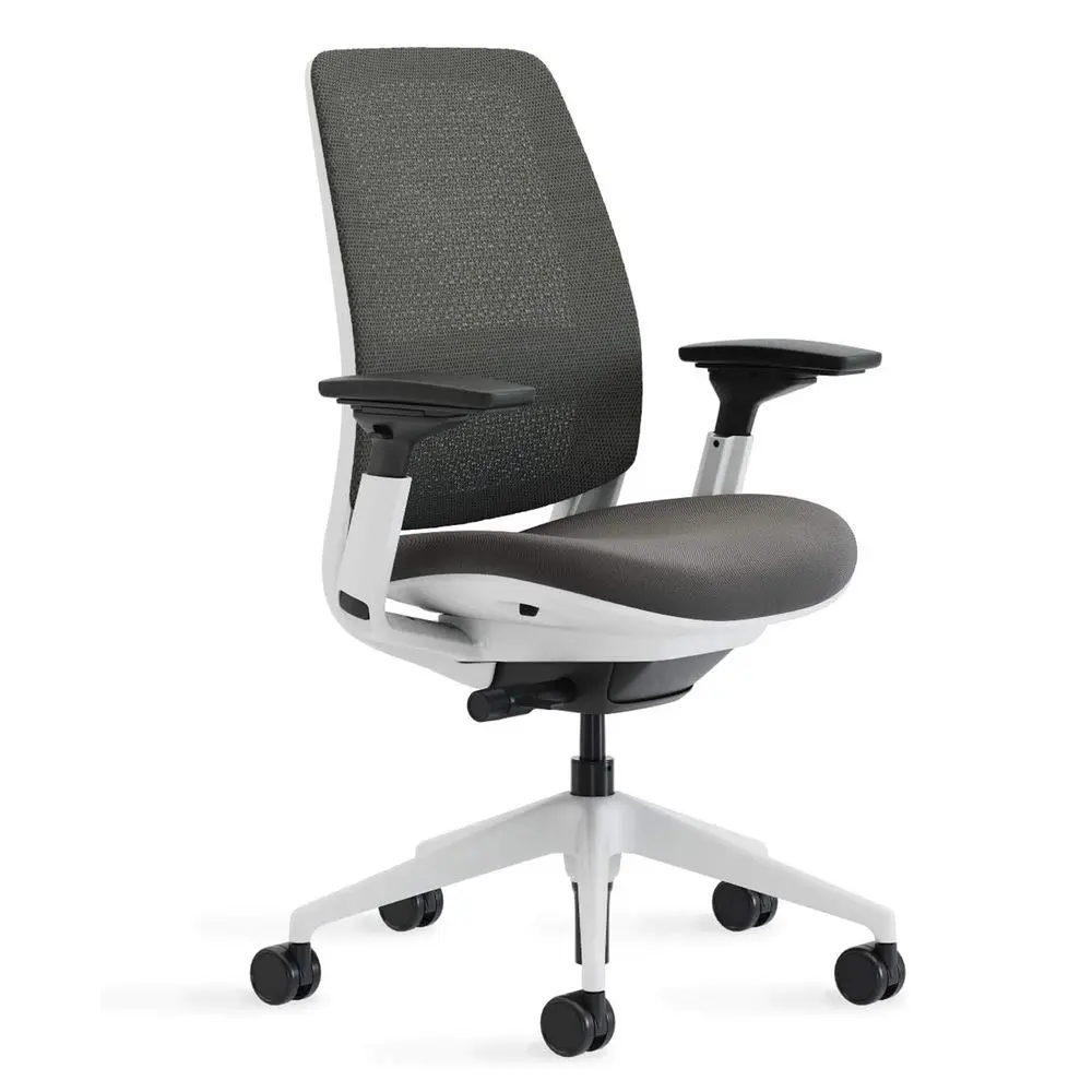 

Series 2 Office Chair Ergonomic Work Chair with Wheels for Carpet with Back Support, WeightActivated Adjustment amp Arm Support