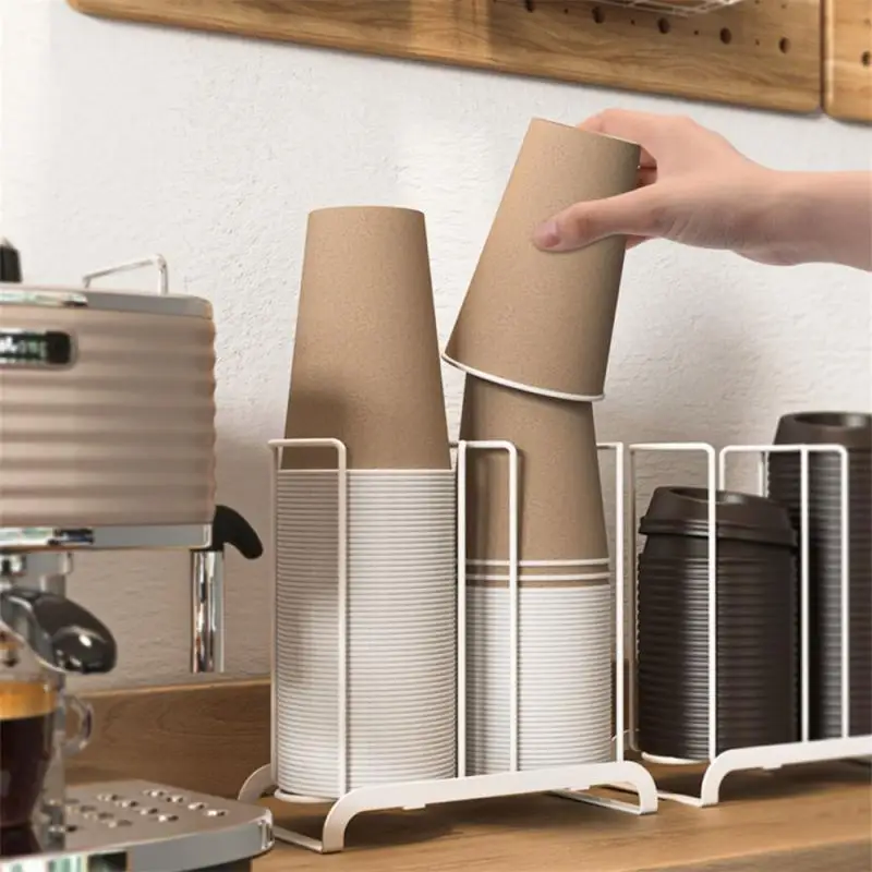 Paper Cup Storage Rack Clean And Orderly Water Dispenser Disposable Cup Convenient Paper Cup Storage Kitchen Storage Supplies