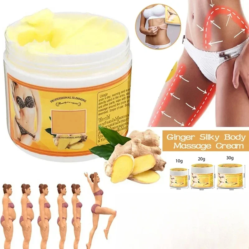 Ginger Fat Burning Cream Massage Body Toning Slimming Gel Loss Weight Shaping Health Care Muscle Massage Cream Anti Cellulite