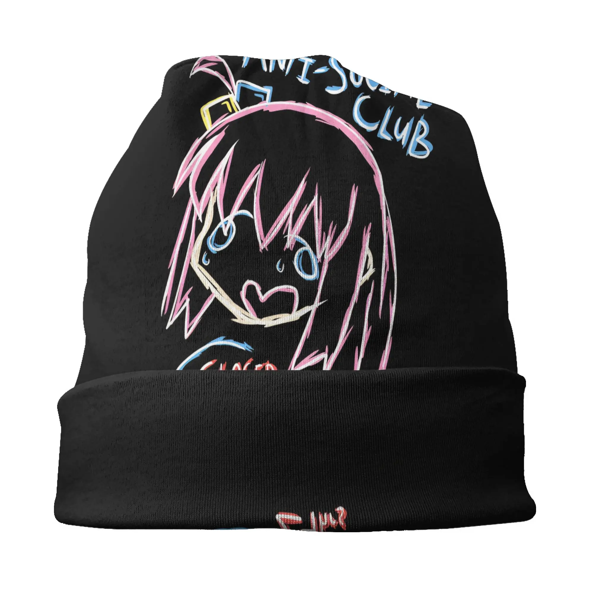 B-Bocchis the R-Rocks Skullies Beanies Caps Hip Hop Warm Men Women Knitted Hats Unisex Club Music Anime Kessoku Band Bonnet Hats