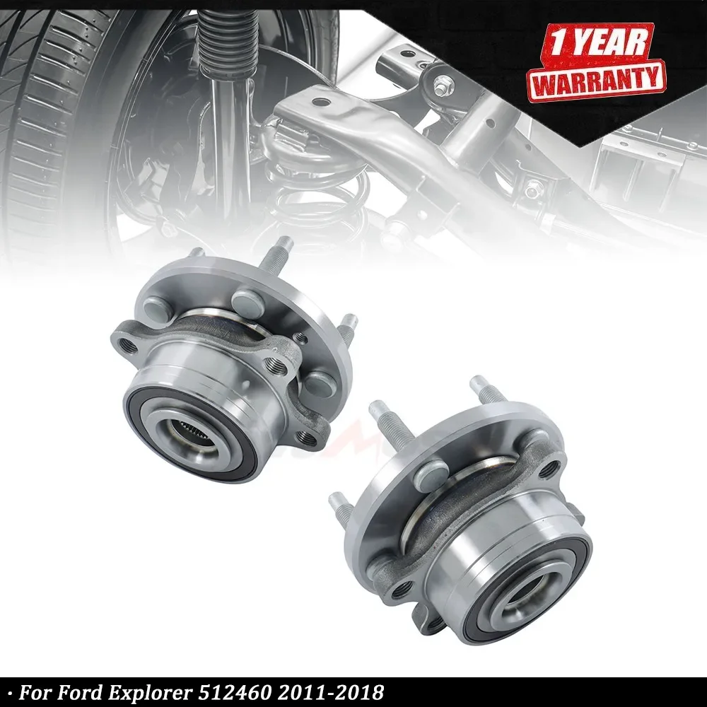 

Front Rear Wheel Hub Bearing Assembly 2x For Ford Explorer 512460 2011-18 New