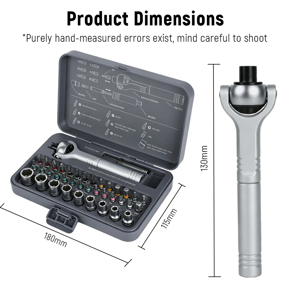 TUNGFULL Cr-V Steel Ratchet Screwdriver Set Multi Bits Socket Tool Kit Mobile Phone Electronic Equipment Repair Hand Tools