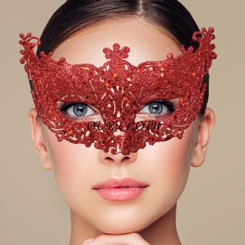 Funkelnde Glitzer Maskerade Maske Venezianer Maske halbe Gesichtsmaske Augenmaske Geschenke Y1AC