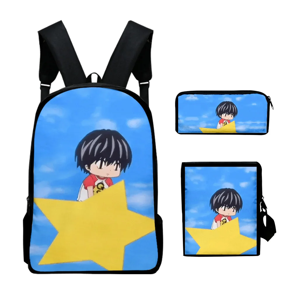 Trendy Kotaro Lives Alone Anime 3D Print 3pcs/Set pupil School Bags Laptop Daypack Backpack Inclined shoulder bag Pencil Case
