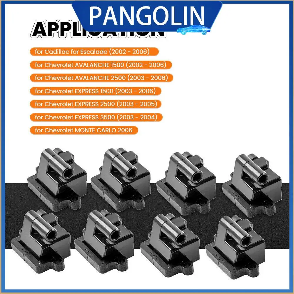 

Катушка зажигания PANGOLIN UF271 в упаковке из 8 шт. для GMC Chevy Cadillac 5,3 л 6,0 л 8,1 л 4,8 л и Silverado Sierra Tahoe Suburban Escalade