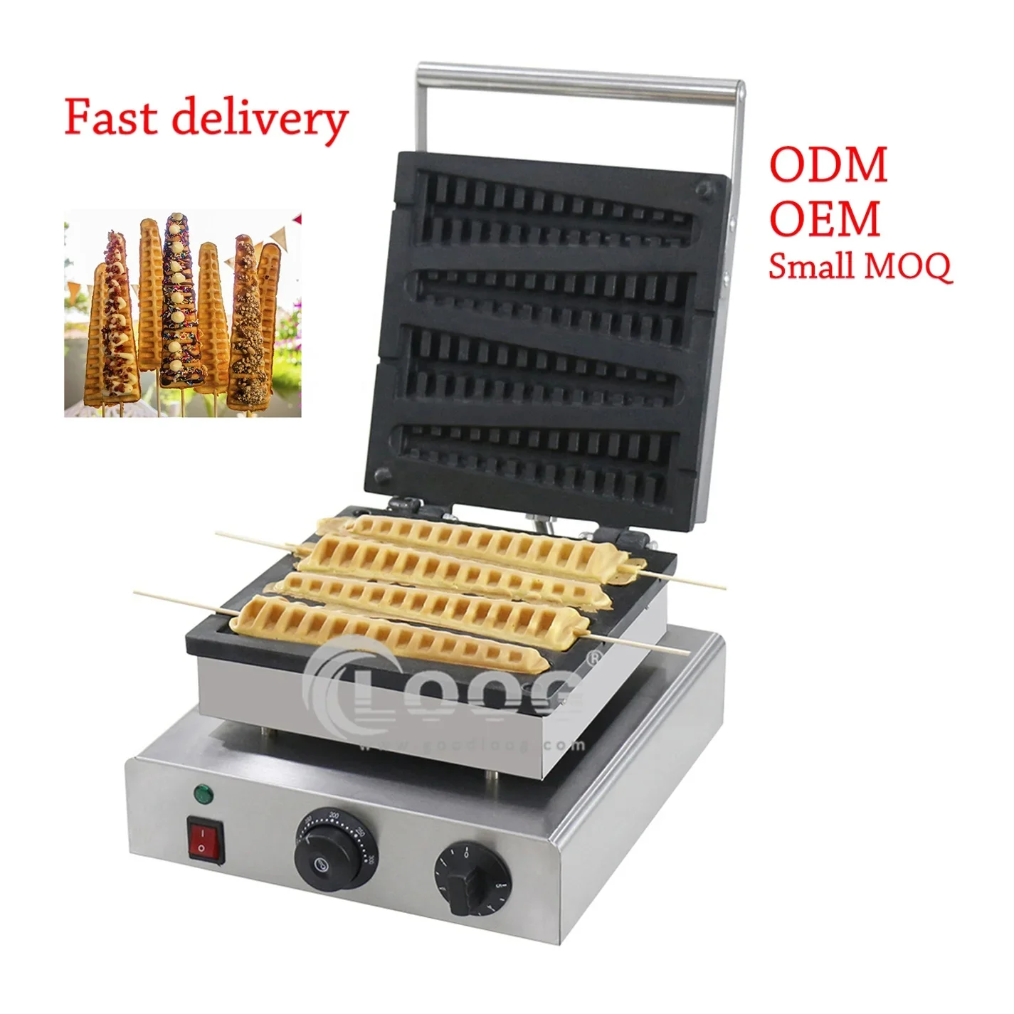 Snack Kitchen Equipment  Commercial Electric Waffle Maker Machine Heavy Duty Lolly For Sale