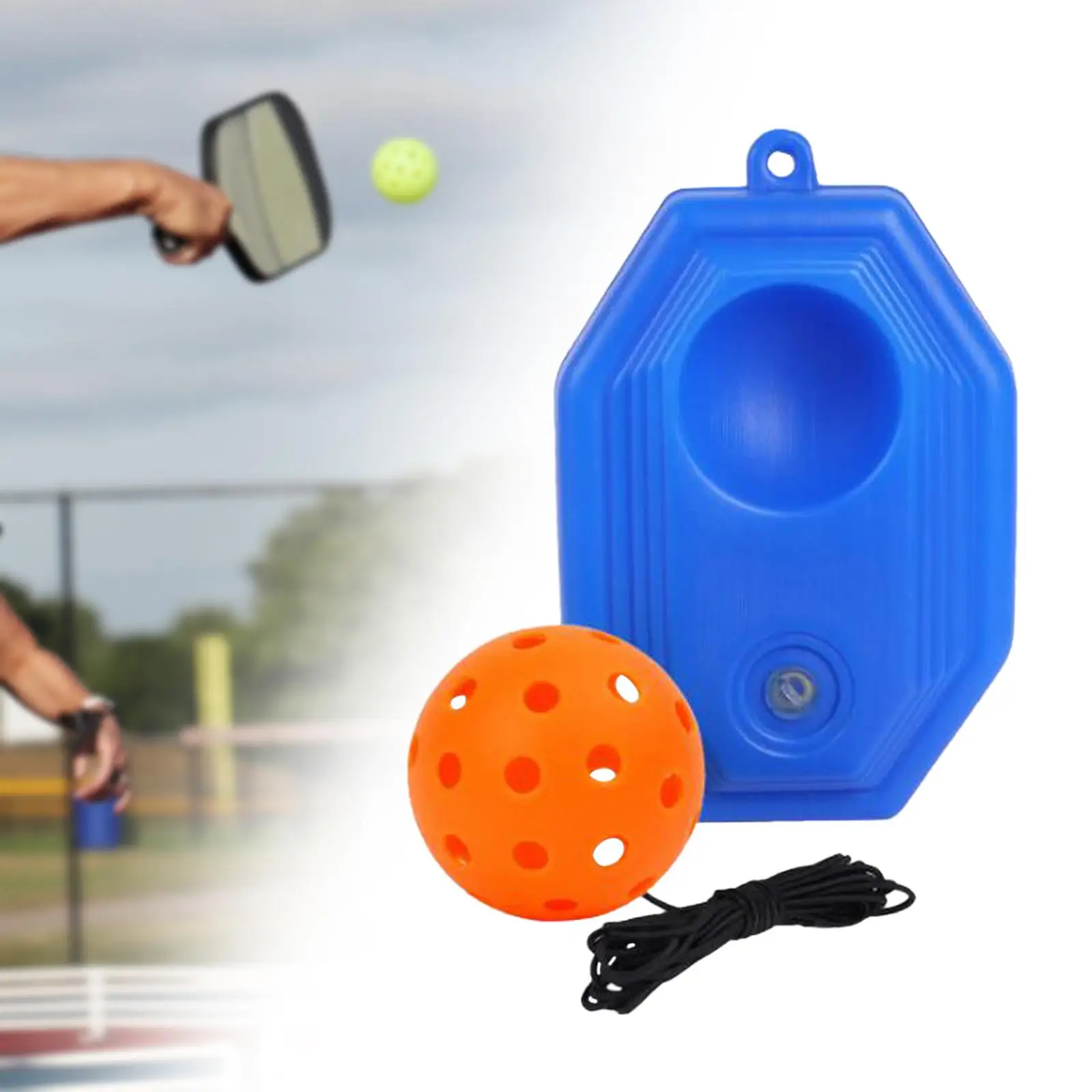 Pickleball Return Practice Ball Exercise Indoor with 40 Holes Pickleball Ball