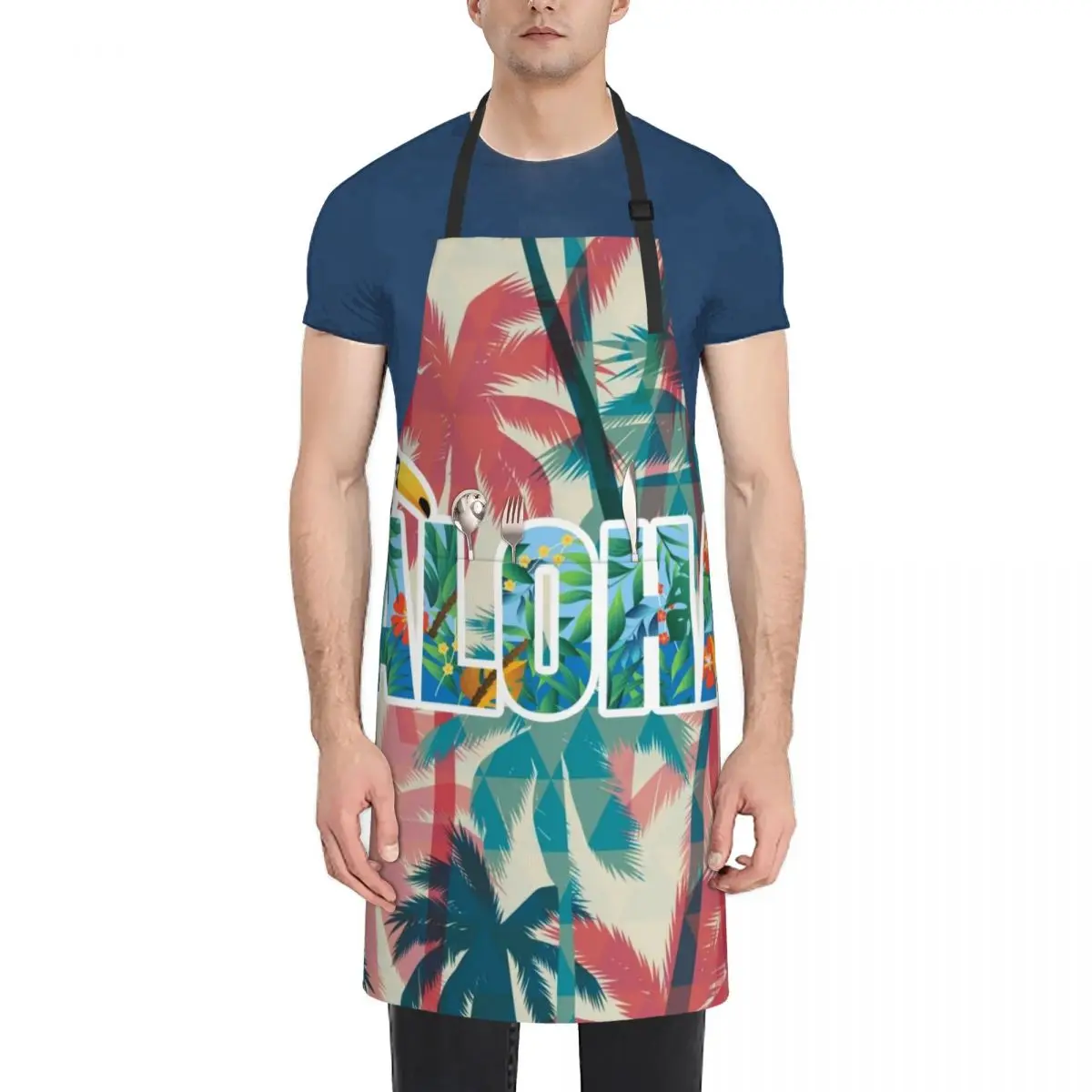 Hawaii Themed Aloha Apron Apron Home Cleaning Household Items Kitchen Supplies For Women Apron