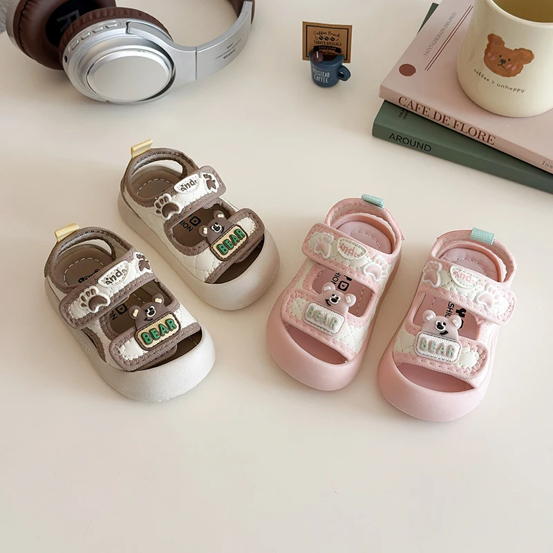 

Summer Mesh Sandals For Girls Ergonomics Anti-slippery Infant Girl's Sandals Breathable Toddler Shoes For Summer Beach Shoes