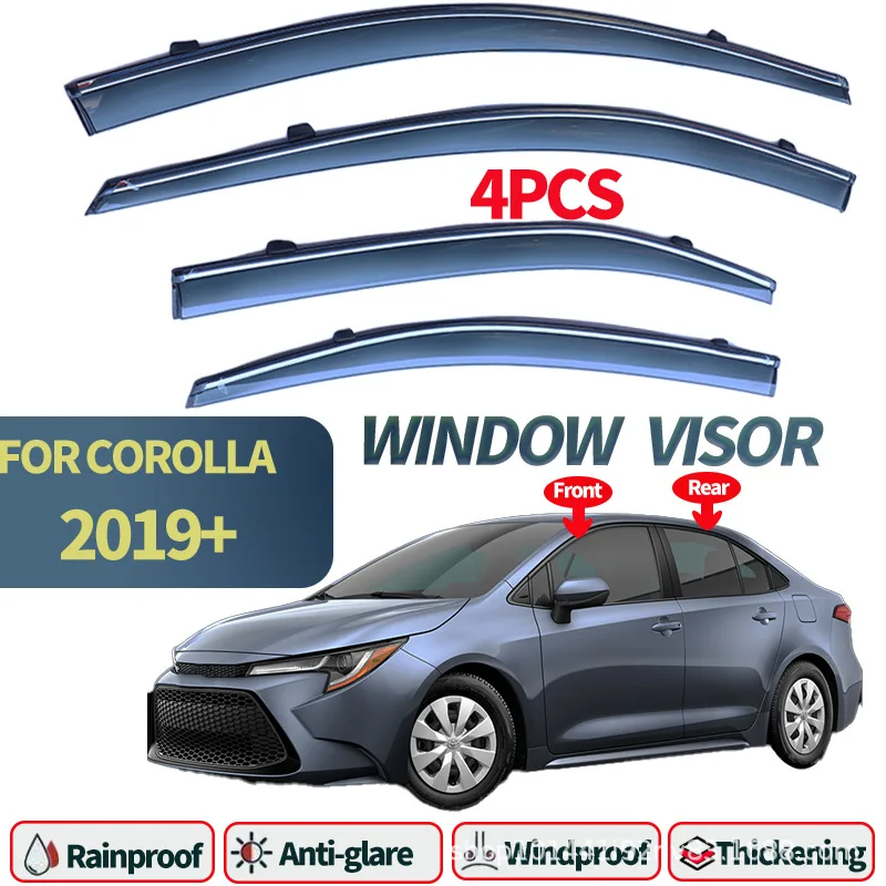 

FOR Toyota Corolla Window Rain Barrier 2019-2023Window Visor Easy Installation Auto Parts