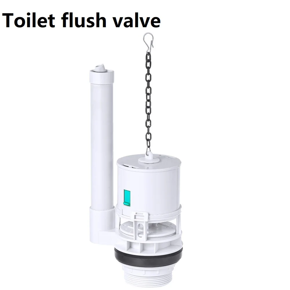 Single Flush ABS Toilet Valve Featuring Pull-Up Activation Silicone Seal and Overflow Pipe Positioning Options