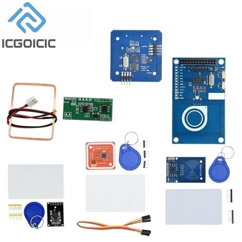 RFID Module RC522 MFRC-522 RDM6300 Kits S50 13.56 Mhz 125Khz 6cm With Tags SPI Write & Read For Arduino UNO 2560