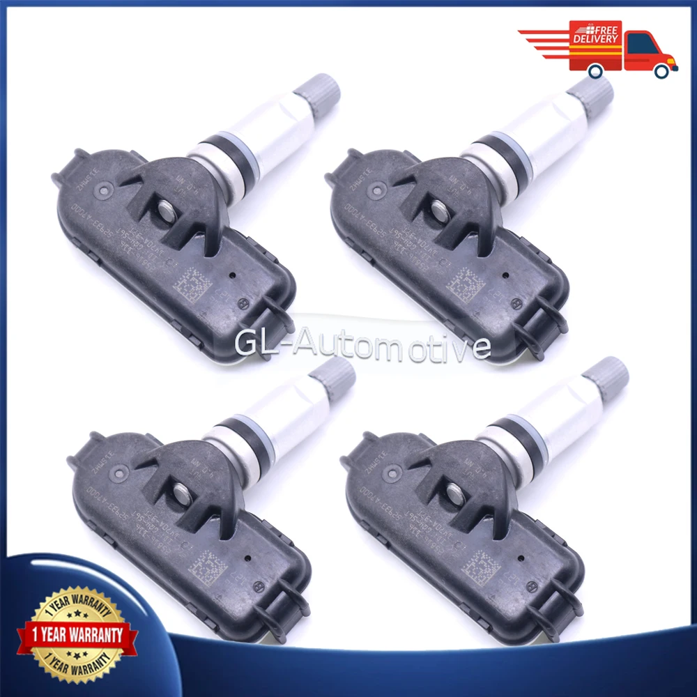 

Set of (4) TPMS Sensor Tire Pressure Monitoring Sensor for HYUNDAI ELANTRA KIA FORTE KIA FORTE5 52933-A7000 315MHZ