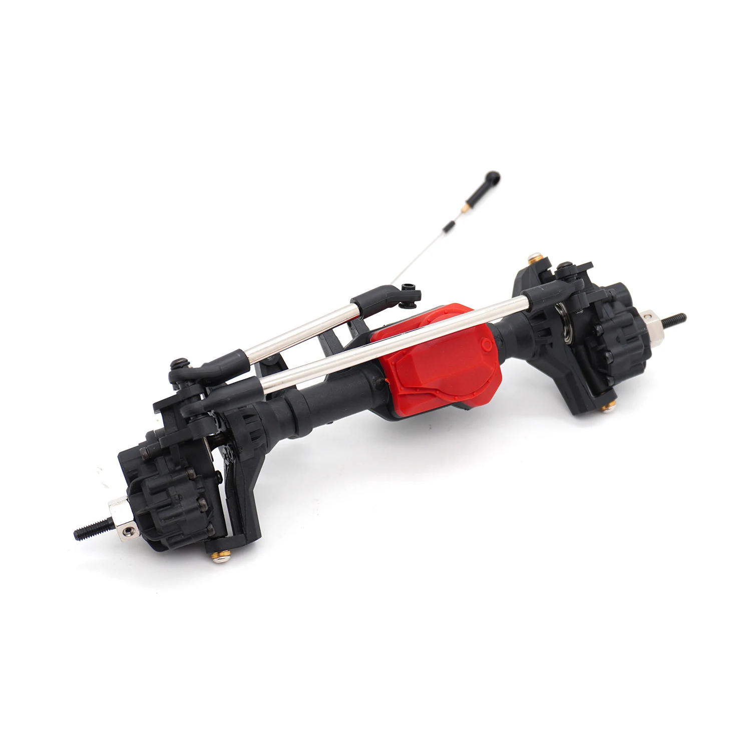 1:10 トラクサス TRX-4 RCカー フロントおよびリアストレートポータルアクスル、RCクローラークライミングカー用デファレンシャルロック付きアップグレードパーツ