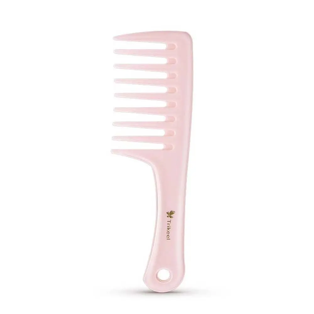 

Scalp Massage Wide Tooth Comb Hairdressing Wet Dry Use Pink Hair Brush Salon Dyeing Anti-static Fine Tooth Hair Combs Lady