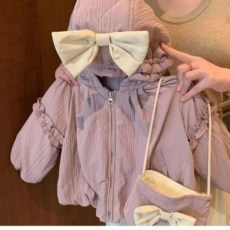 

Girls Boys Autumn Winter Quilted Coat Kids Padded Jacket Pure Cotton Thick Warm Lightweight Loungewear Insulated Kids Clothes