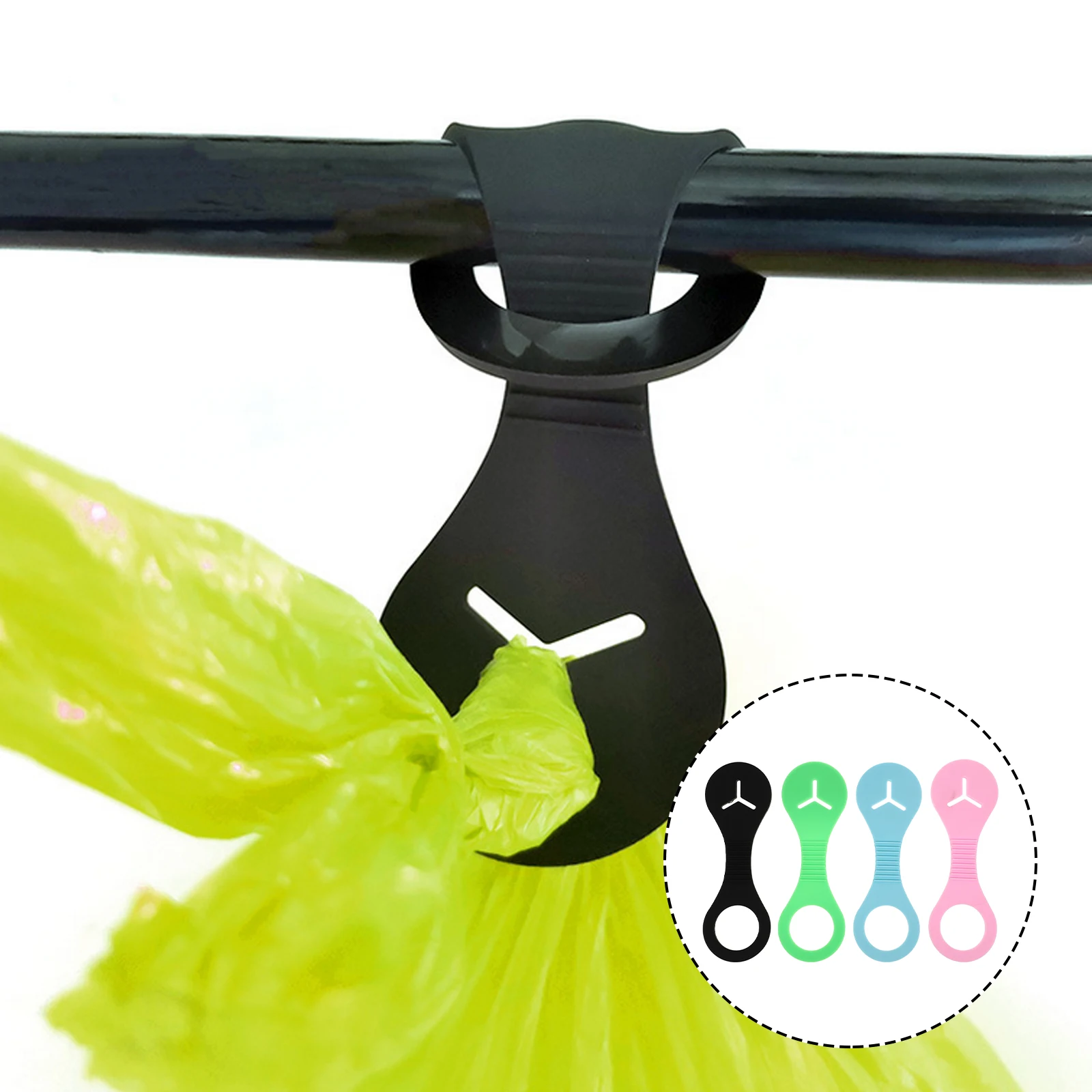 

4Pcs Durable Polyethylene Dog Poop Bag Holder Waste Bag Dispenser Clip For Leash Carrier Stroller Pet Cleaning Accessories