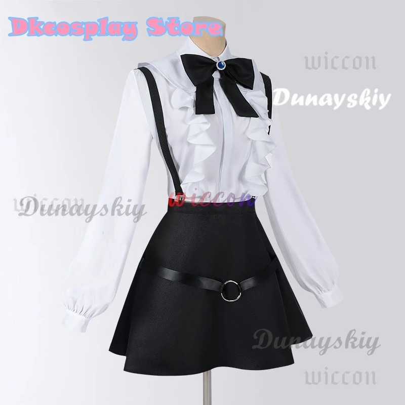 Anime Girumasu Alina Clover Cosplay Costume Wig Skirt JK Uniform Headwear Executioner Halloween Party Women Girls Props