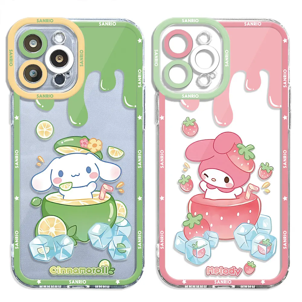 sanrio Cinnamoroll melody Phone Case for Samsung Galaxy A31 A21s A22 A72 A32 A51 4G A12 A71 A50 A52 5G Cover Transparent Soft