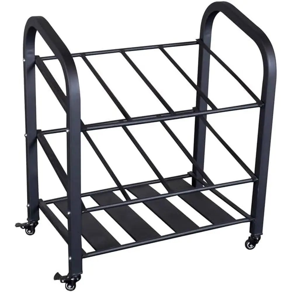 

Органайзер для хранения роликов и держатель для ковриков для йоги Body-Solid (GYR500) с блокирующимися колесами, аксессуары для коммерческих и домашних тренажерных залов