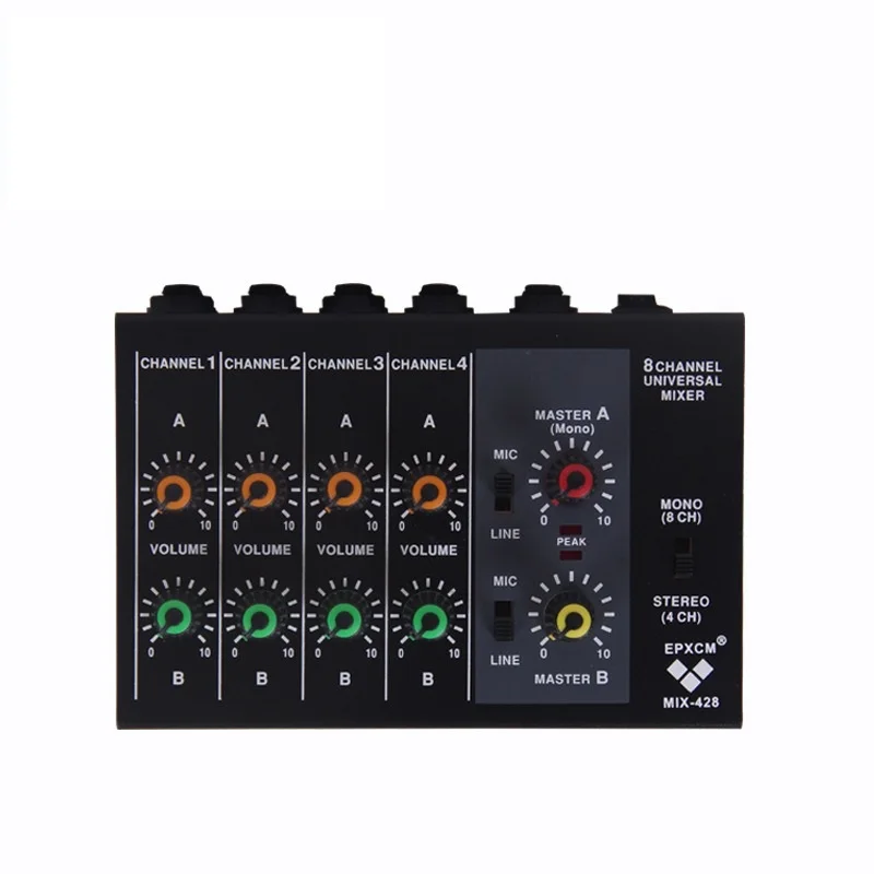 4-channel 8-channel audio mixer, instrument microphone expander integrated mixing console small mixer