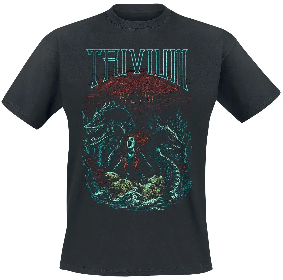 Camiseta con logotipo de Trivium para hombre y mujer, camiseta gráfica de banda de Metal Rock, 100% algodón, ropa de calle de verano