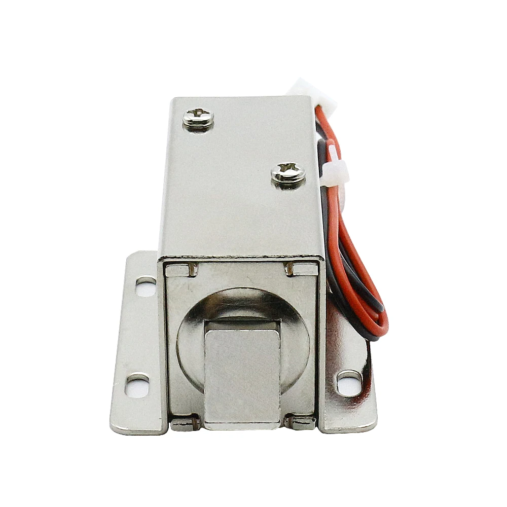 Small DC12V24V electronic bolt lock mini electric lock door lock iron cabinet door electromagnetic lock electric meter box lock