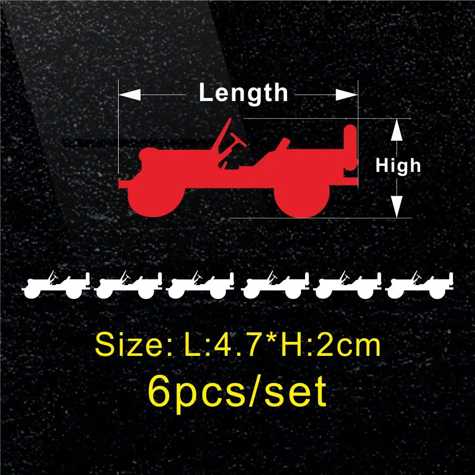 6 Pcs Car Tires Alloy Rim Wheel Sticker Reflective Graphics Vinyl Decal For Jeep Grand Cherokee WL 2021 2022 Accessories