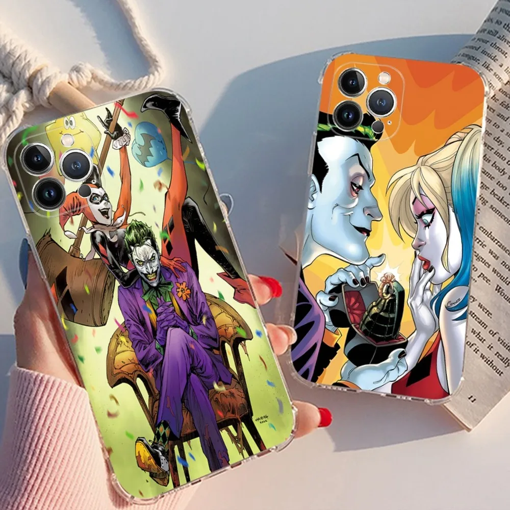 Horror J-Joker Comic Phone Case For IPhone 16 15 14 13 12 Mini 11 Pro XS Max X XR SE 6 7 8 Plus Soft Silicone Cover