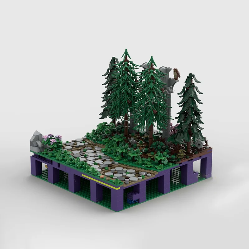 Popular 1525 PCS Ruins Of Castles In The Forest Modular Model Architecture Building Block Diy Education Assembly Kids Toys Gifts