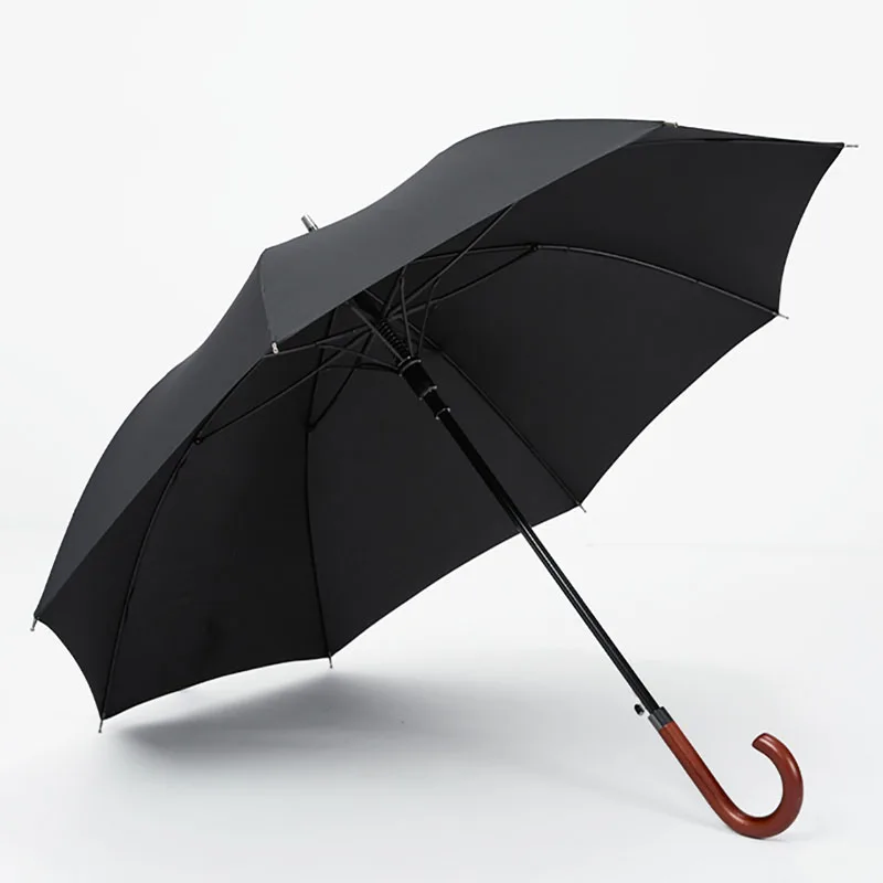 

Черный мужской длинный зонт, винтажный большой креативный дизайнерский зонт, роскошный самурайский параграф, устойчивый Al Viento Y Agua Rain Gear