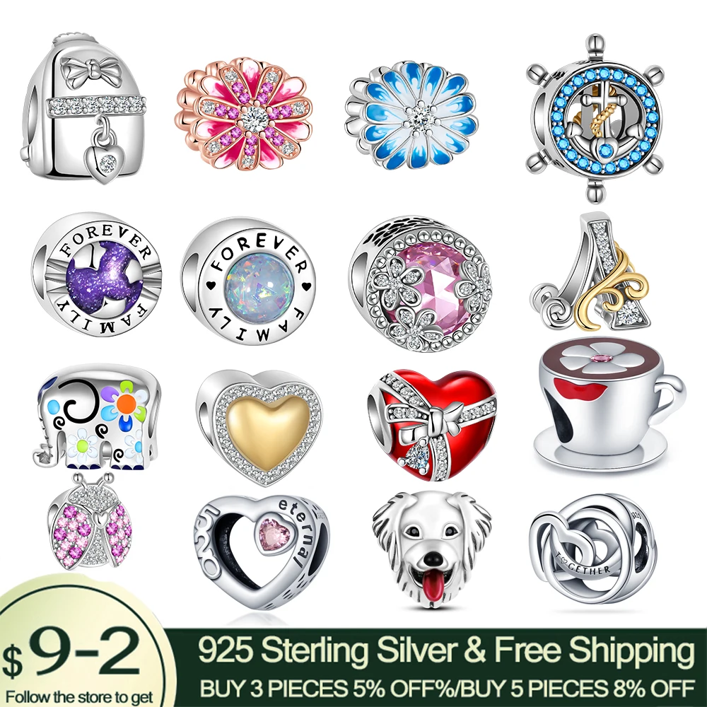 

Женский браслет из серебра 925 пробы, с подвеской-бусиной