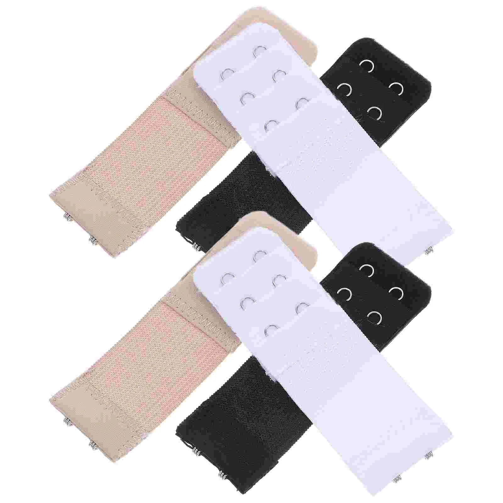

6 Pcs Bra Extender Adjustable Women Underwear Intimates Accessories Lengthened Buckle For Lingerie Comfortable Pregnancy Black
