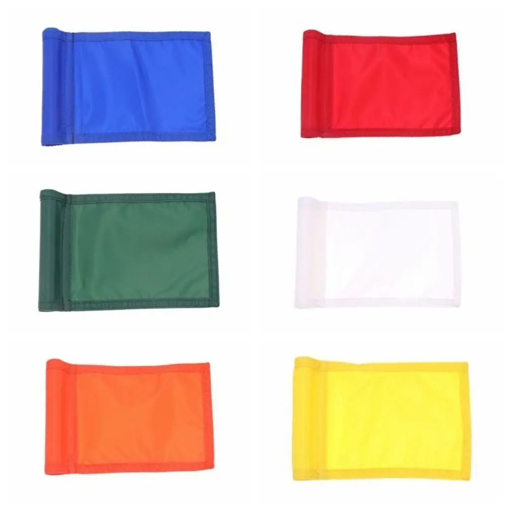 휴대용 솔리드 컬러 골프 퍼팅 그린 플래그 야외 스포츠 골프 용품 골프 연습 플래그 내구성 나일론 골프 깃대