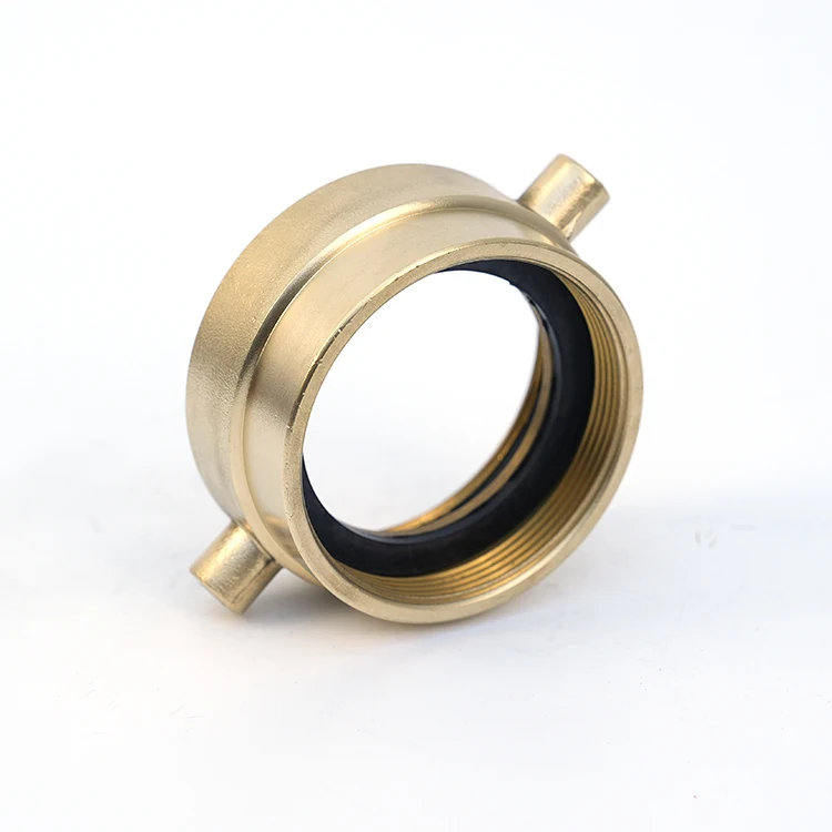 Standard Heavy Duty DN65 Brass Hydrant Adapter Female Threaded Fire Hose Nozzle CE Equipment Accessories