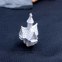 Mini Halloween Ornament Horror House Castle Figurine Micro Landscape Dollhouse Miniature Statue DIY Home Decoration