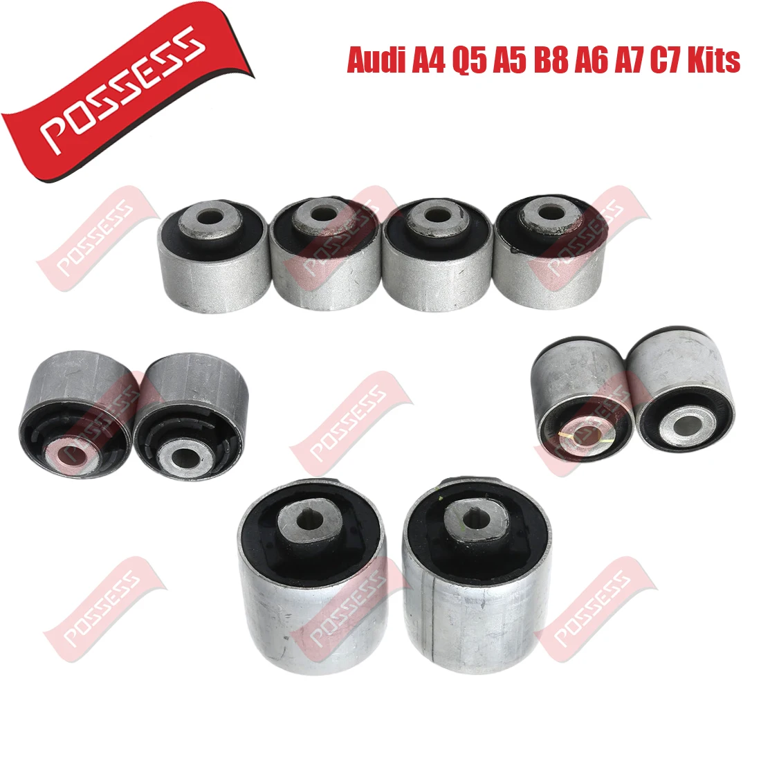 

10 Pieces Front Suspension Control Arm Bushing Kits For Audi A4 B8 8K2 8K5 A5 8T3 A6 4G2 C7 A7 4GA Q5 8RB