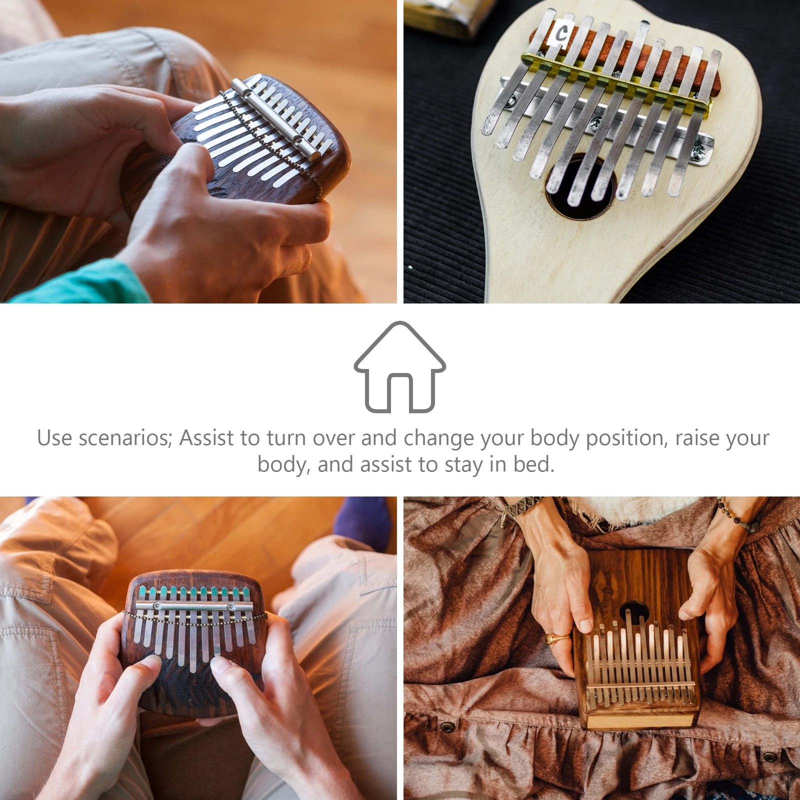 

Practical Zinc Thumb Piano Kalimba Chain Accessory Chain Durable Musical Accessories Smooth Decorative Kalimba Tremolo