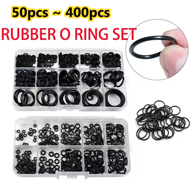Rubber O Ring Set Gaskets Seal Nitrile Rubber Bands High Pressure O-Rings Repair Kit Sealing Elastic Band O Rubber Rings