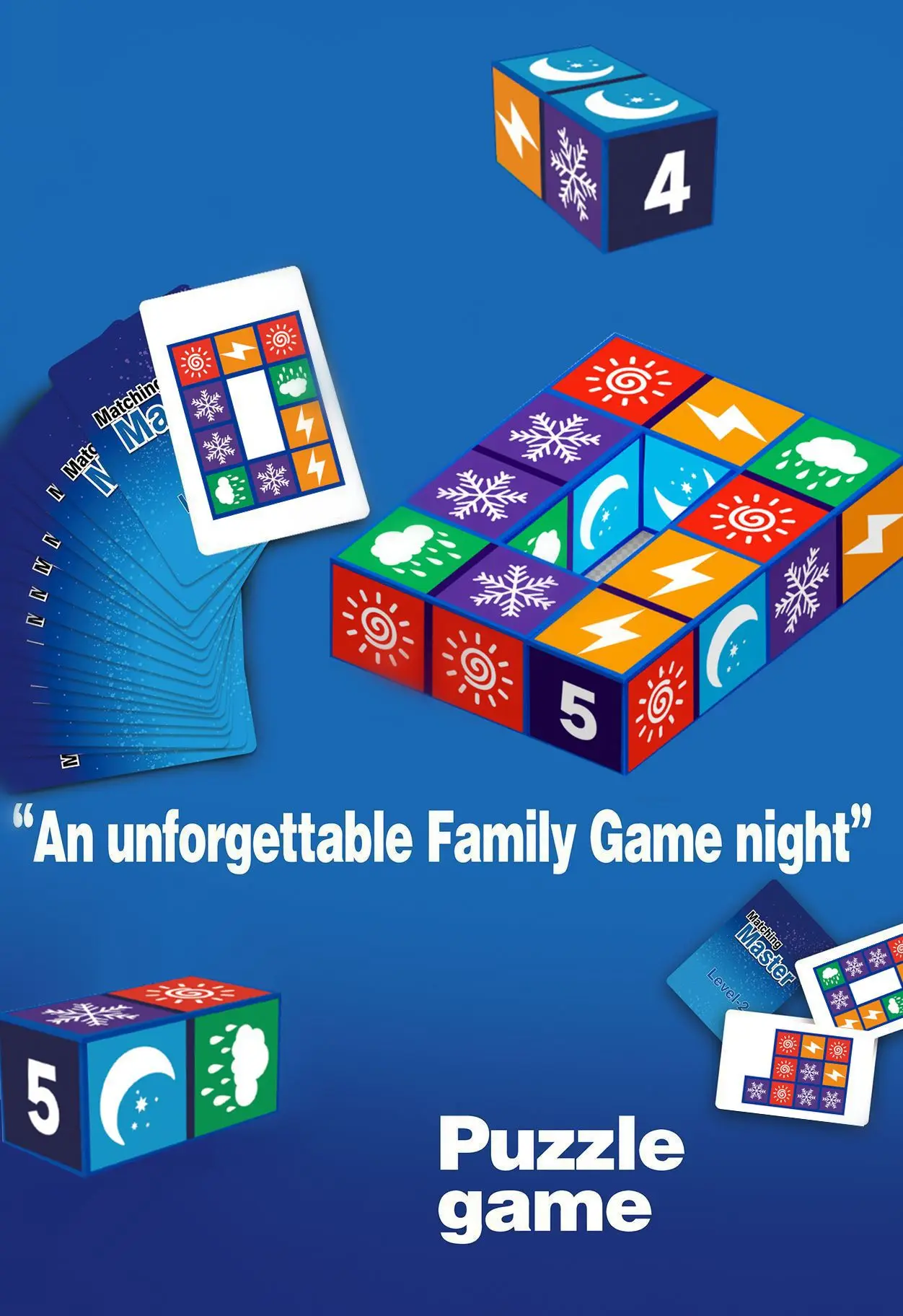 

New Product Matching Master Puzzle Family Gathering Game Children Adult Board Game Block Puzzle Christmas Gift