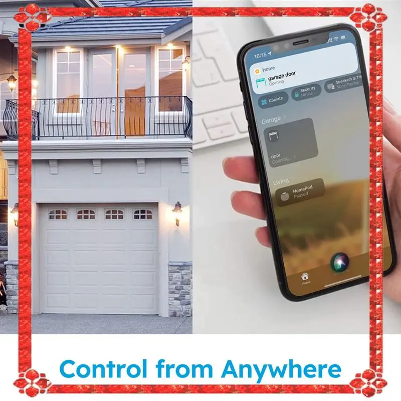 

24-часовая доставка, 1 шт. для Homekit, Wi-Fi, переключатель открывания гаражных ворот, контроллер умных ворот, белый пульт дистанционного управления Smart Life через для Sir