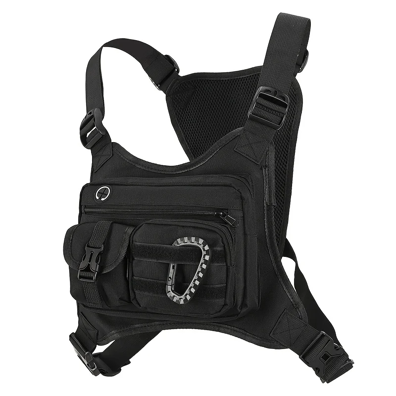 Tactical Outdoor Chest Bag Unisex Running Cycling EDC Vest Workouts Sports Chest Pack Rig for Men And Women