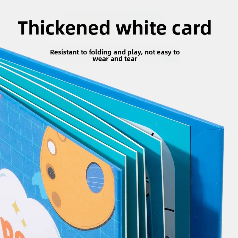 لعبة التعلم المبكر للأطفال 2 في 1: كتاب رسم مائي، يسمون الرسم والرسم المتكرر (كتاب الأنشطة الهادئة) #4