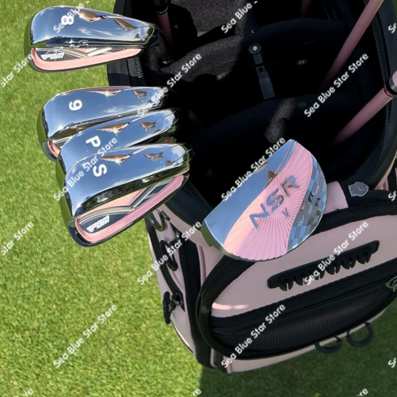 

Гольф-клюшка Putter NSR V для женщин, одинарная, устойчивая, с низким центром тяжести, из нержавеющей стали, с линией прицеливания, PGM