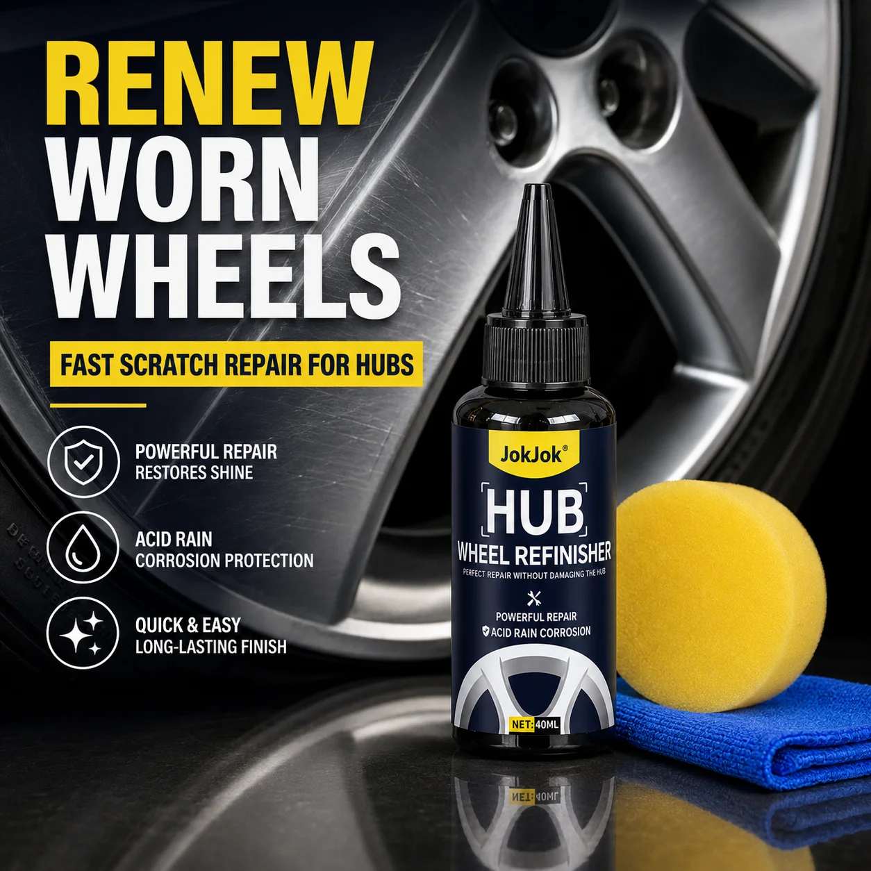 Car Scratch Repair Cream - Cerium Oxide & Nano Coating for Swirl Marks - Polish & Wax for Car Paint Repair